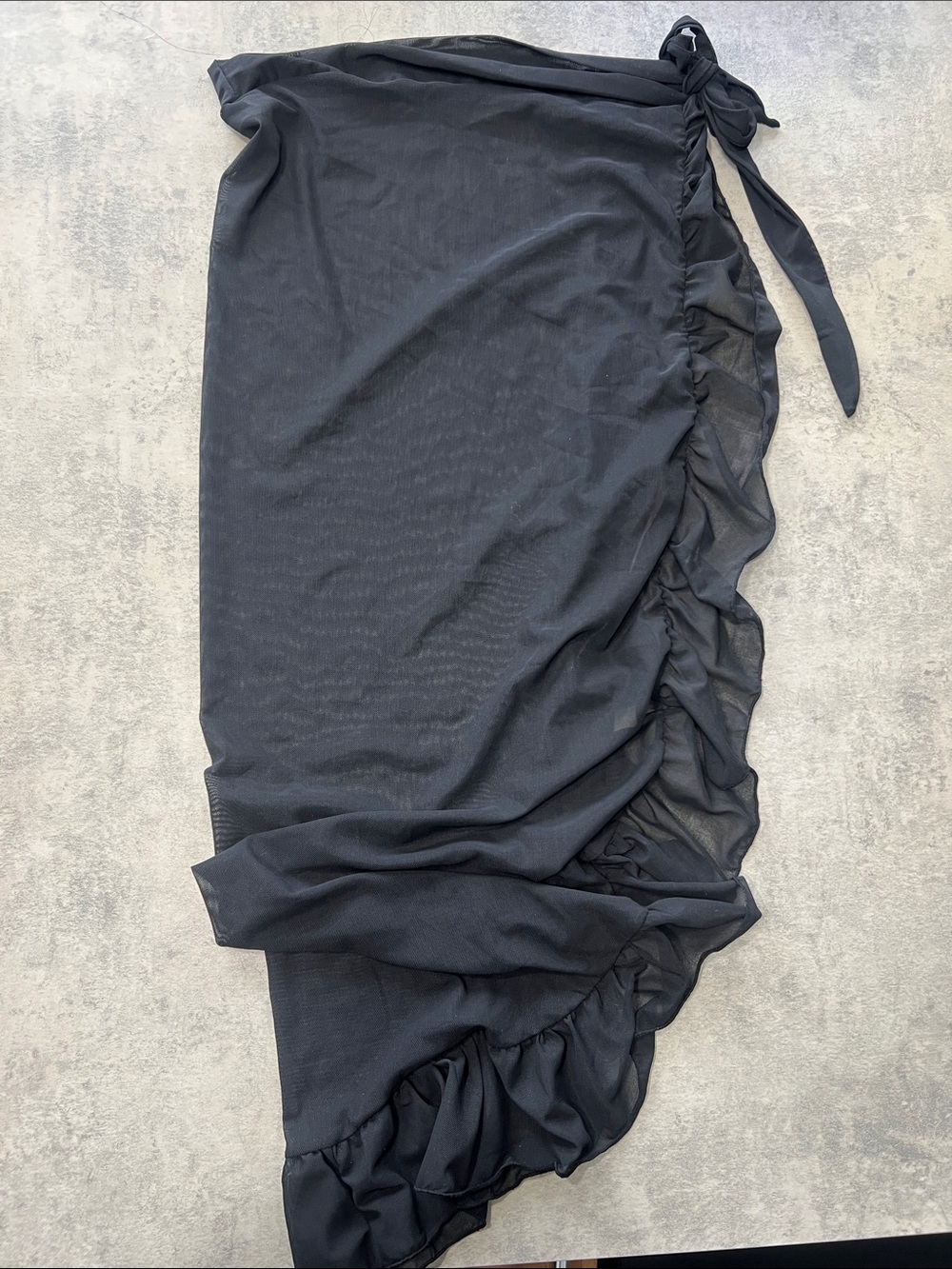 Black beach wrap
